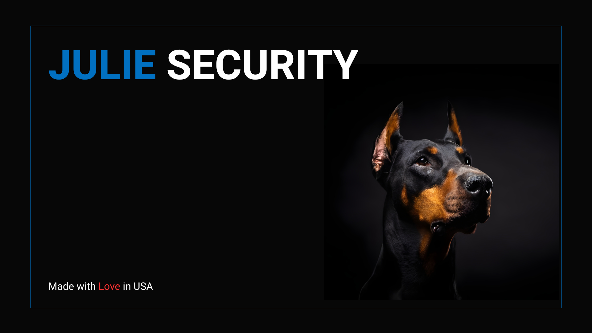 Julie Security Dog